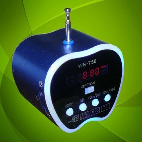 Mini boxa cu MP3 Player si Radio Fm forma mar